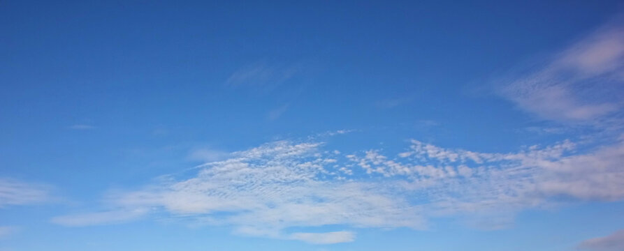 white clod shape blue sky abstract nature background © apithana