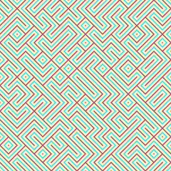 Abstract Geometric Pattern generative computational art illustration