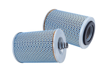 New oil filter car isolated on white background