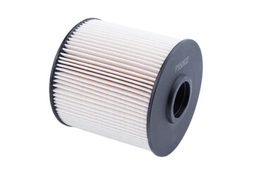 New oil filter car isolated on white background