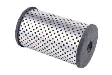 New oil filter car isolated on white background