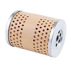 New oil filter car isolated on white background
