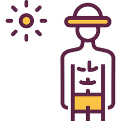 Man In Swimming Trunk Icon