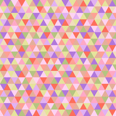 Seamless triangle pattern. Pretty colors. Abstract geometric wallpaper of the surface. Cute background. Print for polygraphy, posters, t-shirts and textiles. Beautiful texture. Doodle for design