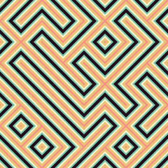 Abstract Geometric Pattern generative computational art illustration