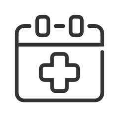 Obraz premium Add , Calendar outline icon.