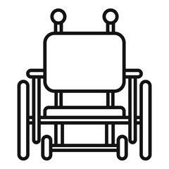 Wheelchair icon, outline style