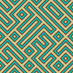 Abstract Geometric Pattern generative computational art illustration