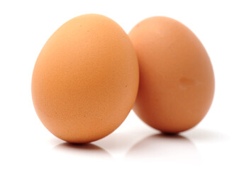 eggs on a white background