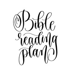 bible reading plan - hand lettering christian quotes, positive phrases about God and praying