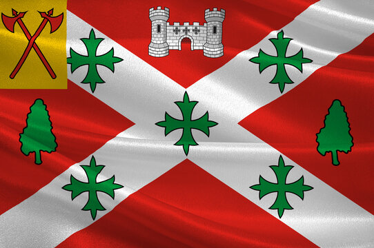 Flag of Castlebar in County Mayo of Ireland