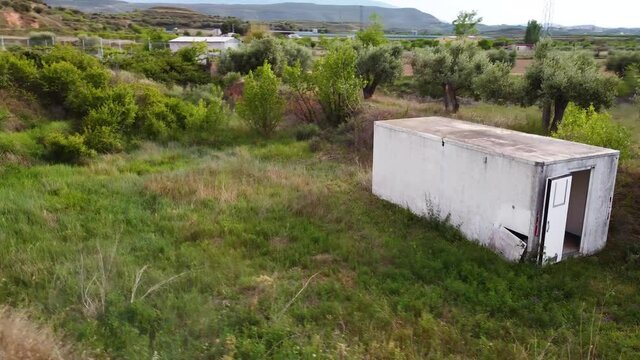Box in the middle of a farm