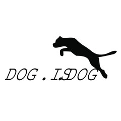 fast running dog silhouette design