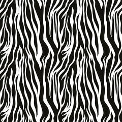 Fototapeta na wymiar Stylish illustration of a seamless zebra pattern