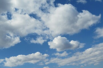 Naklejka na ściany i meble Beautiful clouds view in the sky