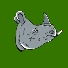 cartoon rhino