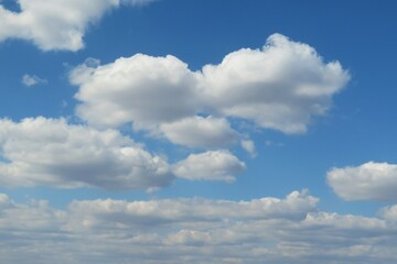 Beautiful clouds view in the sky
