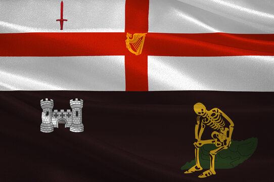 Flag of City Derry of Ireland