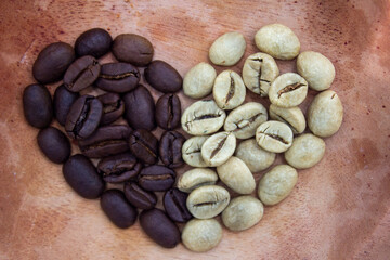 Brown and Green Coffee