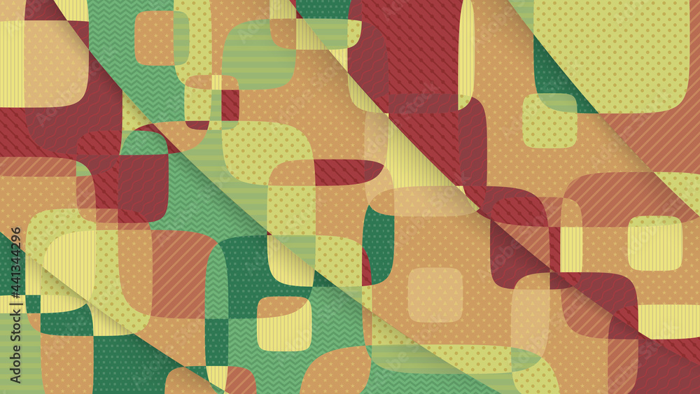 Poster background with distinctive color tones. depth with shadow