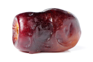 medjool dates on white background