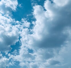 blue sky with clouds