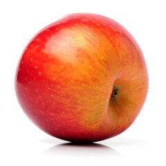 Fresh red apple isolated on white background