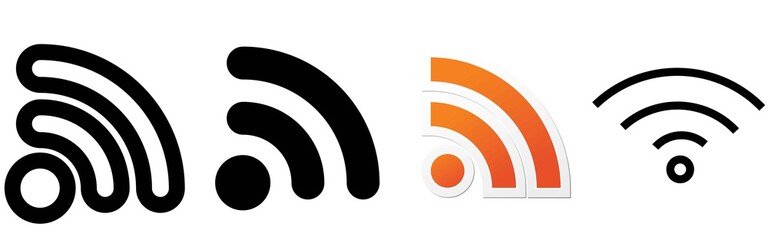 Wi Fi icons set.Vector illustration
