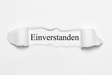 Einverstanden