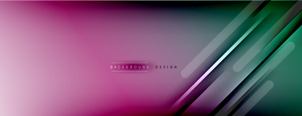 Abstract background. Shadow lines on bright shiny gradient background.