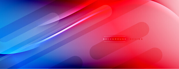 Abstract background - lines composition created with lights and shadows. Technology or business digital template. Trendy simple fluid color gradient abstract background with dynamic