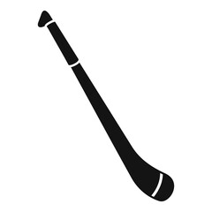 Hurling stick icon, simple style