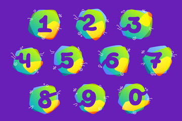 Numbers set for flash sale discount.