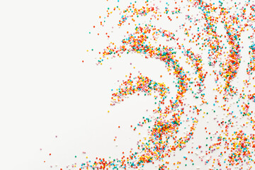abstract colorful background, sprinkling, sprinkling for cakes, colored background