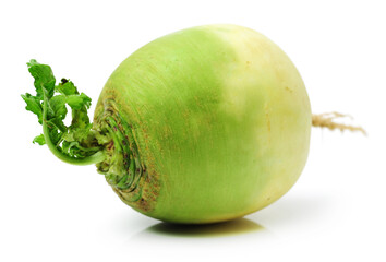 party loyalty radish on white background 