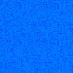 Father Day Line Seamless Pattern