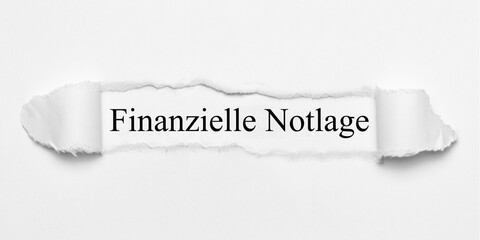 Finanzielle Notlage