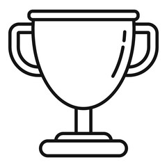 Hurling gold cup icon, outline style
