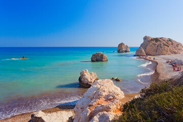 Wunderschöner Strand in der Nähe von Paphos, Zypern
