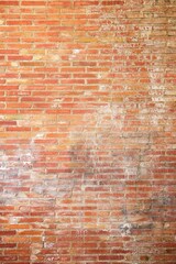 Old brick wall closeup
