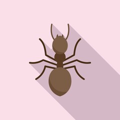 Ant icon, flat style