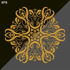 Modern vector mandala art design with a beautiful mix of colors, suitable for all advertising design needs, both for business card designs, banners, brochures and others. EPS format files