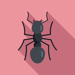 Team ant icon, flat style