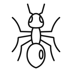 Grass ant icon, outline style