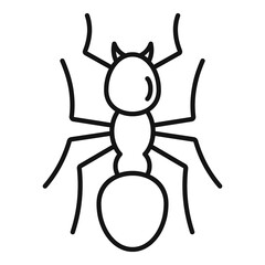 Team ant icon, outline style