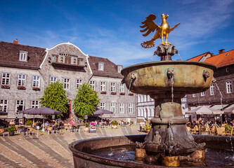 Brunnen in Goslar auf dem Markt