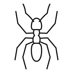 Pest ant icon, outline style