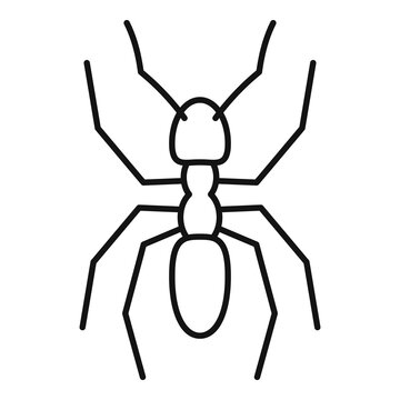 Pest ant icon, outline style