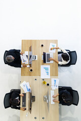 Business team are concentrate on working.