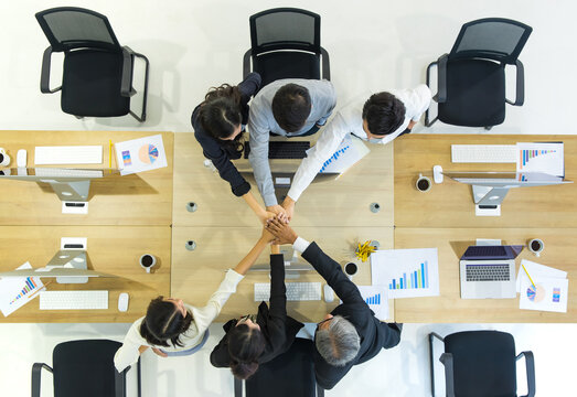 Teamwork relationship for successful business.